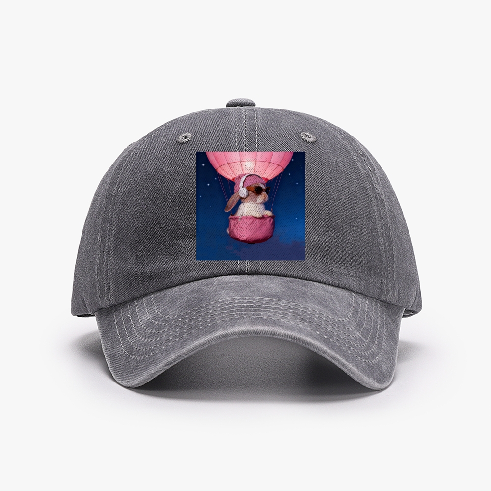 Bunny The Rabbit Retro Washed Baseball Cap