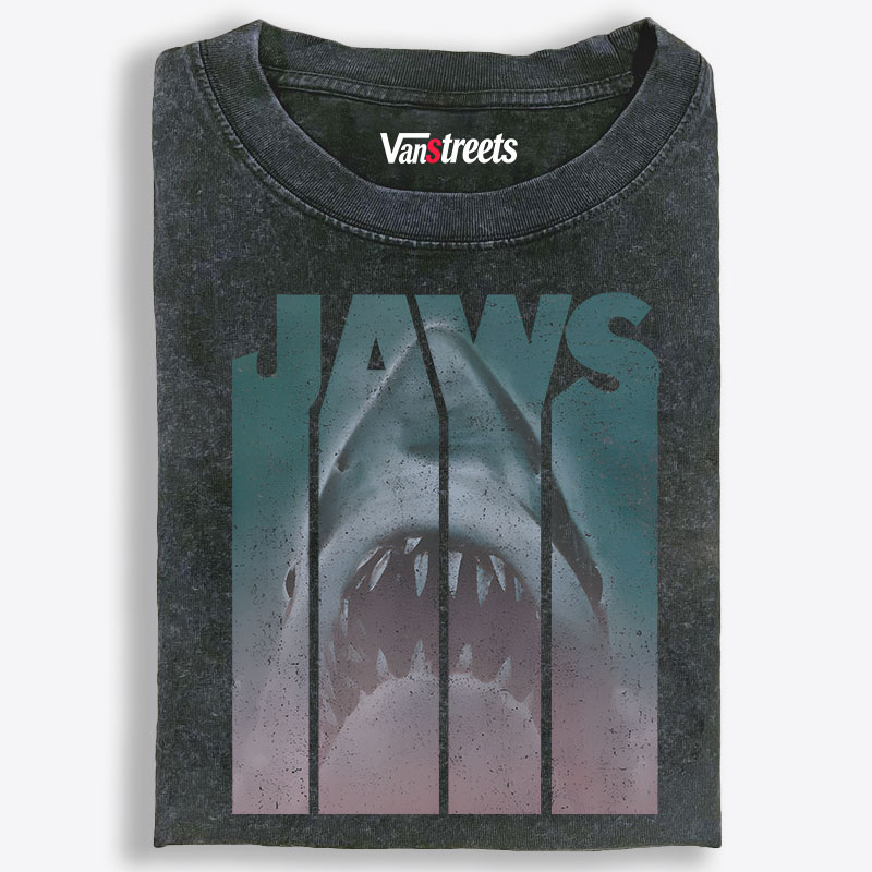 JAWS Retro Washed T-Shirt | 100% Cotton | Streetwear Essential