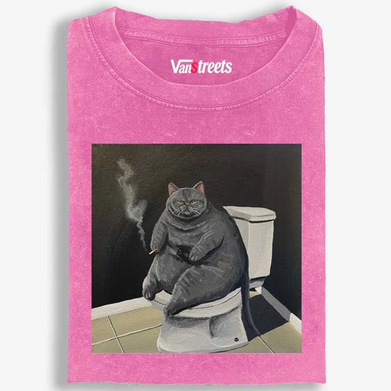 Smokin’ Solitude Retro Washed T-Shirt | 100% Cotton | Streetwear Essential