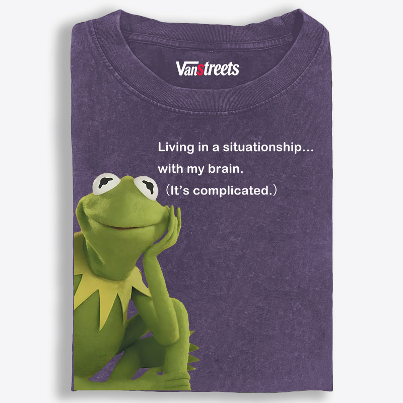 Situationship Retro Washed T-Shirt | 100% Cotton | Streetwear Essential