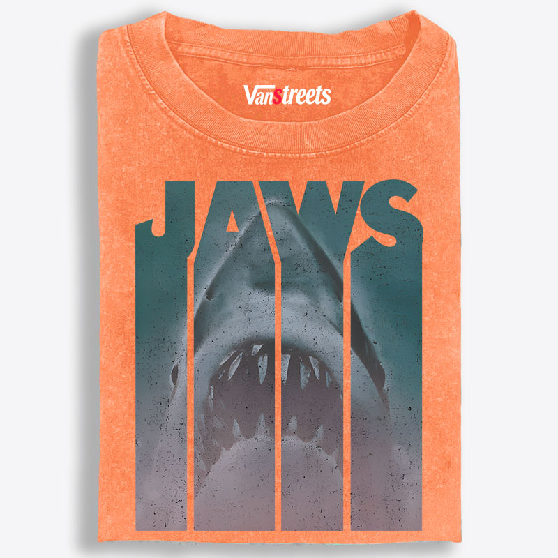 JAWS Retro Washed T-Shirt | 100% Cotton | Streetwear Essential