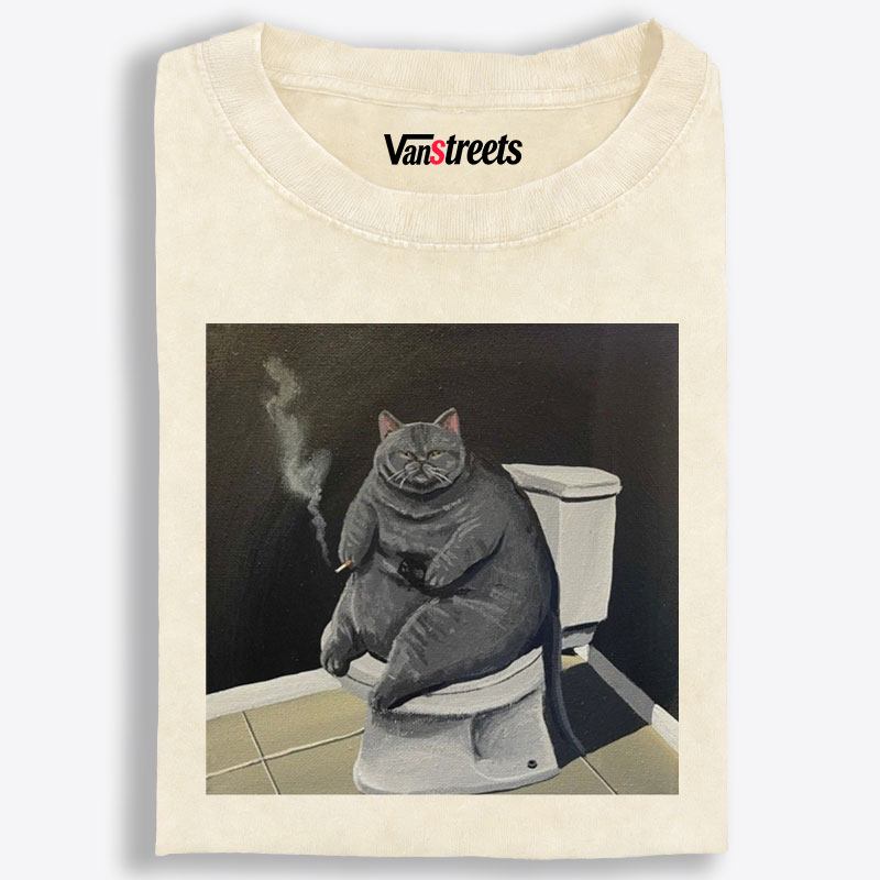 Smokin’ Solitude Retro Washed T-Shirt | 100% Cotton | Streetwear Essential