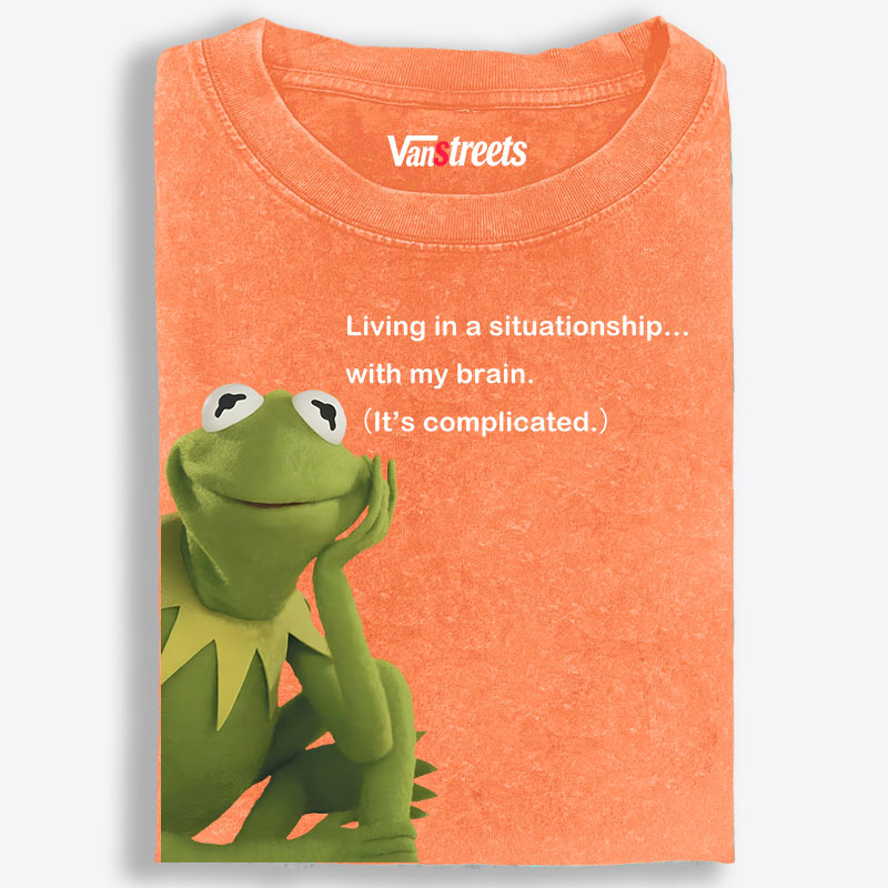 Situationship Retro Washed T-Shirt | 100% Cotton | Streetwear Essential