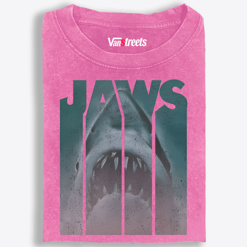JAWS Retro Washed T-Shirt | 100% Cotton | Streetwear Essential