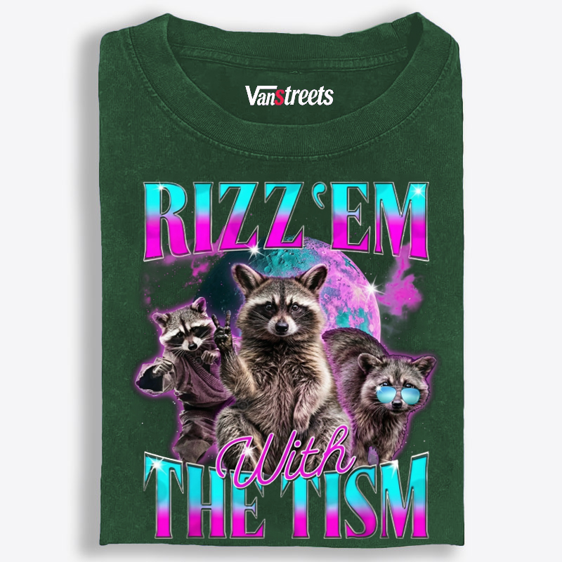 RIZZ ’EM WITH THE TISM Retro Washed T-Shirt | 100% Cotton | Streetwear Essential