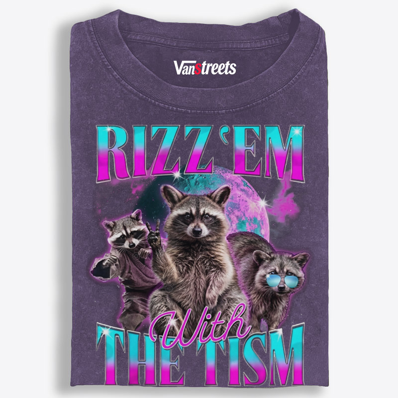 RIZZ ’EM WITH THE TISM Retro Washed T-Shirt | 100% Cotton | Streetwear Essential