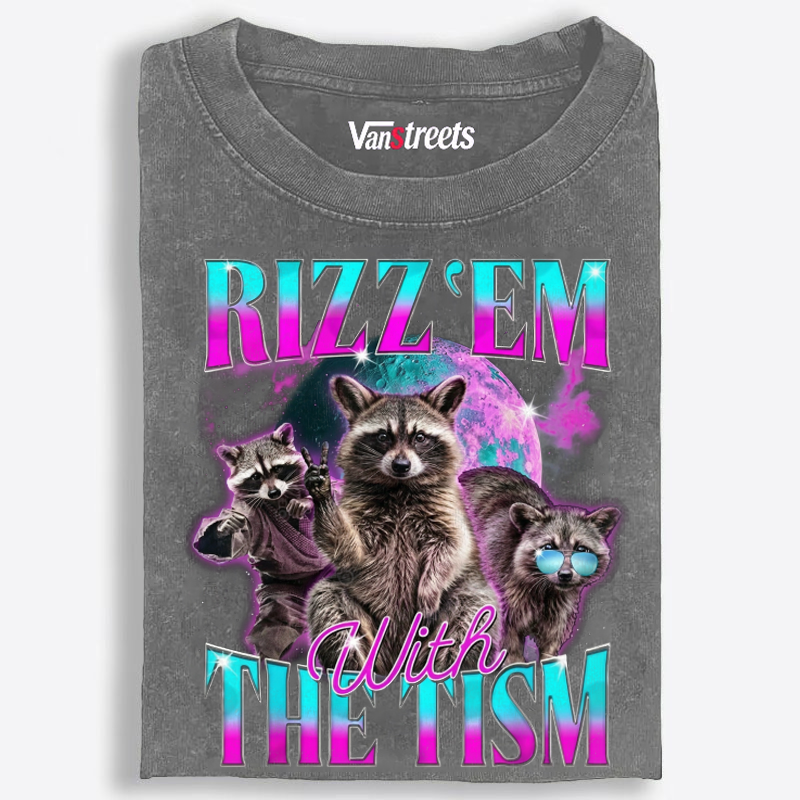 RIZZ ’EM WITH THE TISM Retro Washed T-Shirt | 100% Cotton | Streetwear Essential