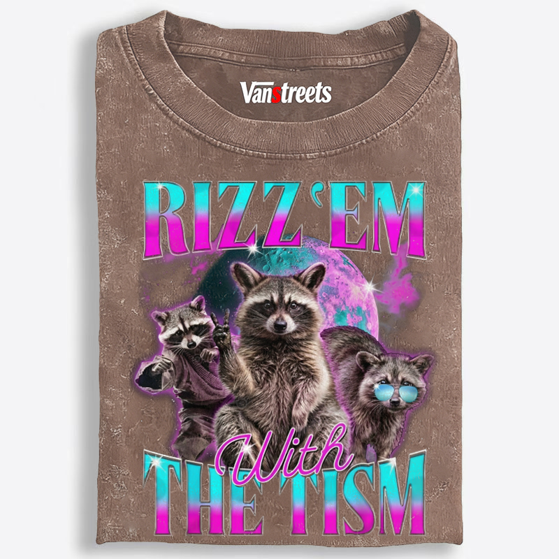 RIZZ ’EM WITH THE TISM Retro Washed T-Shirt | 100% Cotton | Streetwear Essential