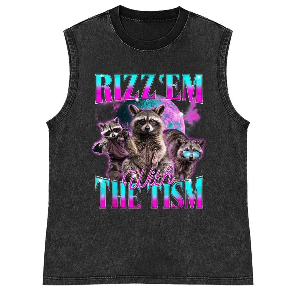 RIZZ ’EM WITH THE TISM Retro Washed Tank Top