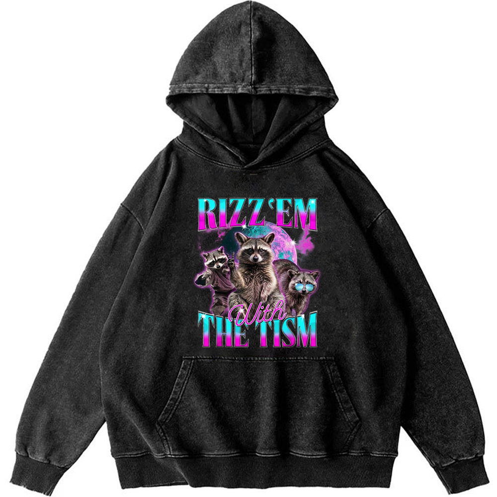 RIZZ ’EM WITH THE TISM Retro Washed Hoodie