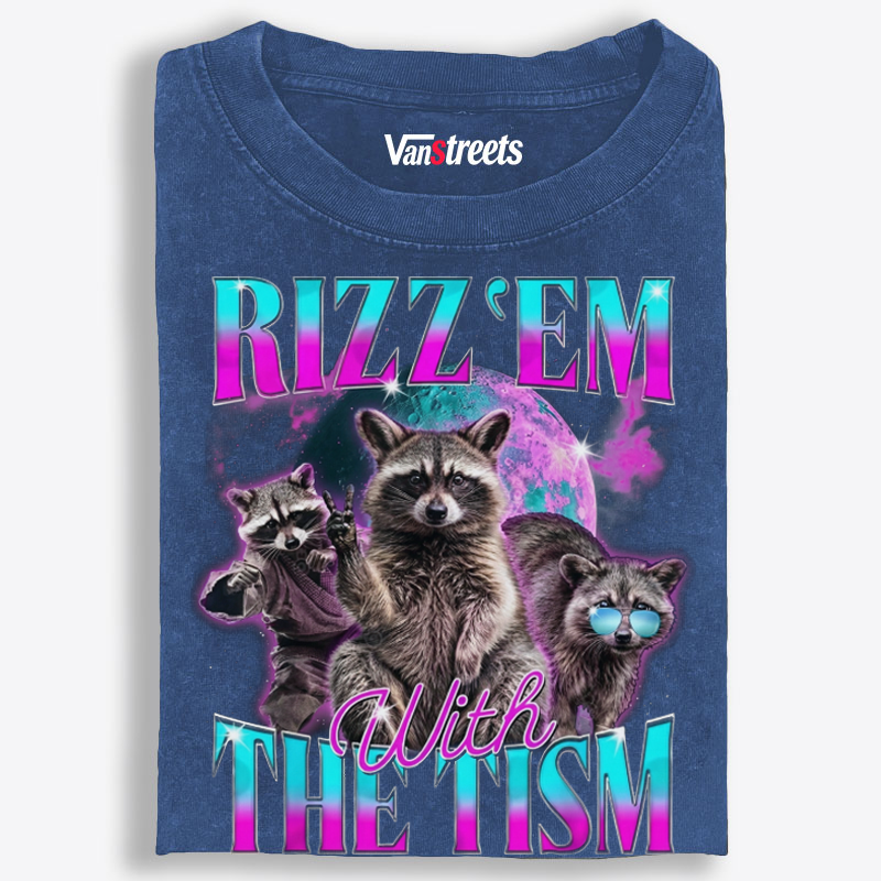 RIZZ ’EM WITH THE TISM Retro Washed T-Shirt | 100% Cotton | Streetwear Essential