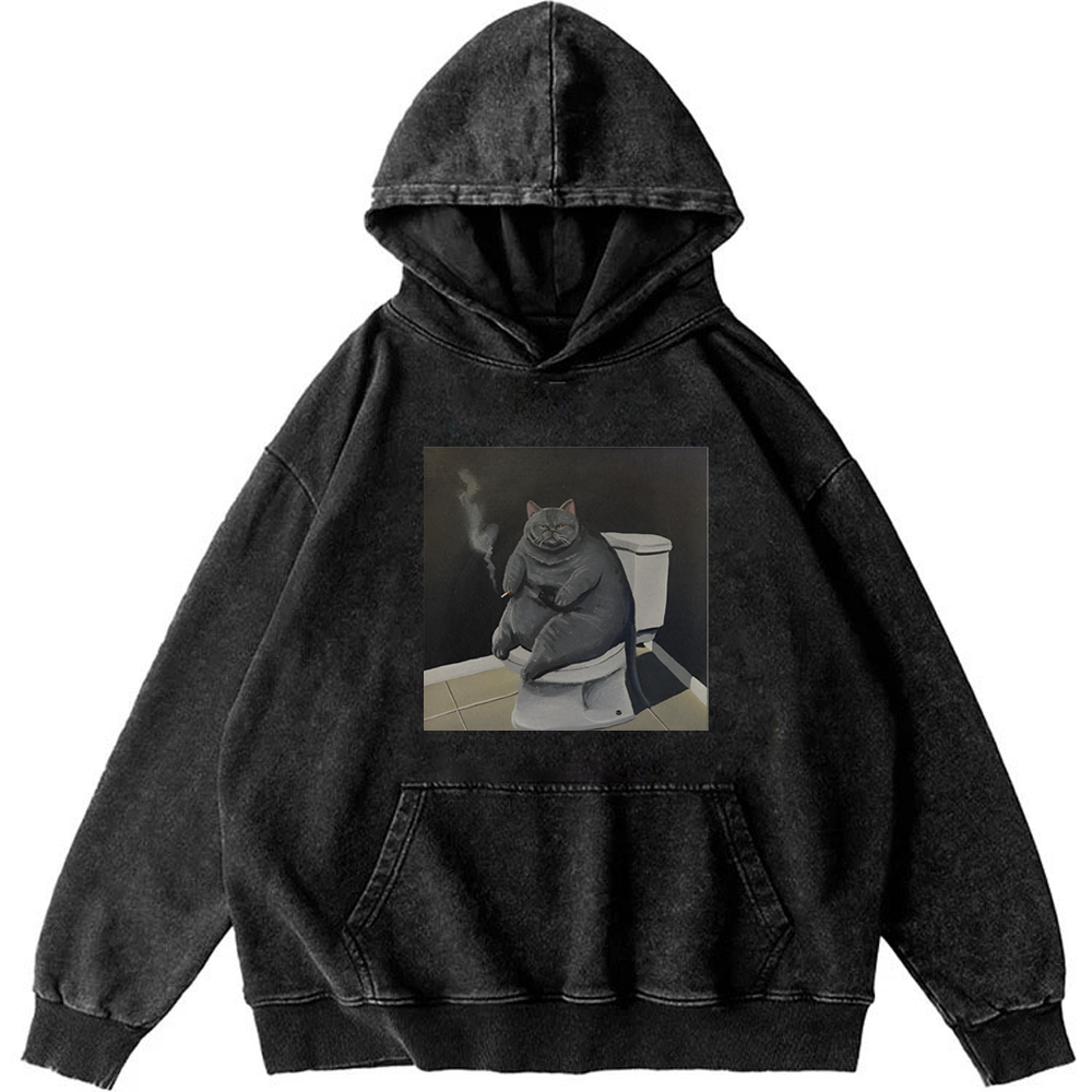 Smokin’ Solitude Retro Washed Hoodie