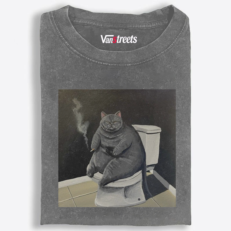 Smokin’ Solitude Retro Washed T-Shirt | 100% Cotton | Streetwear Essential