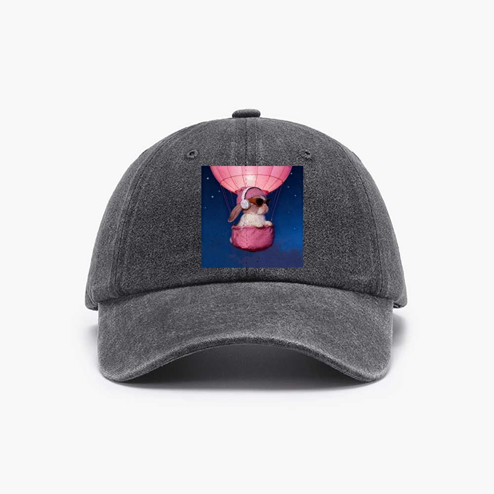 Bunny The Rabbit Retro Washed Baseball Cap