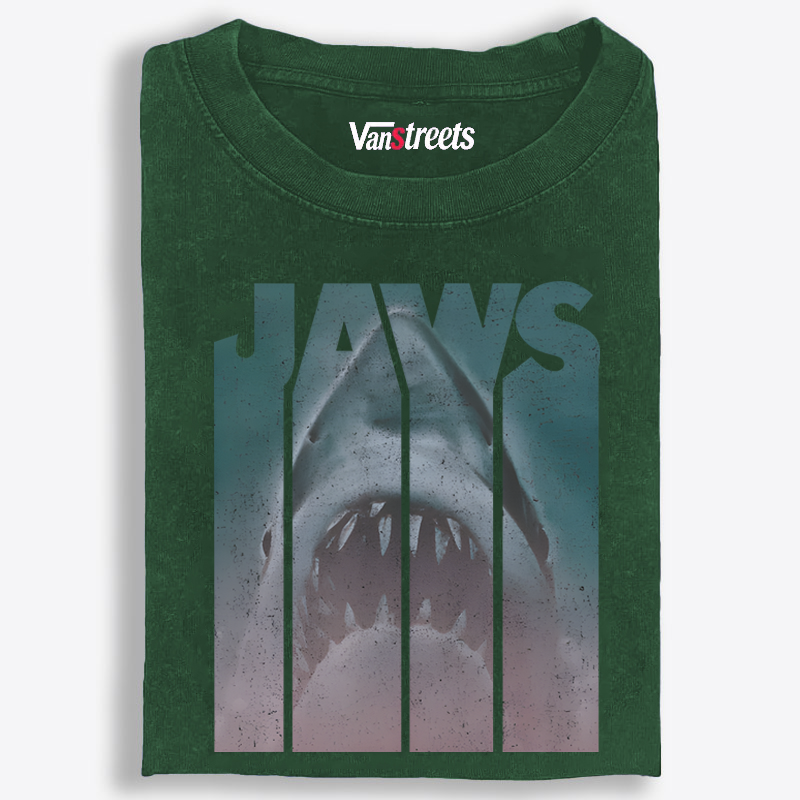 JAWS Retro Washed T-Shirt | 100% Cotton | Streetwear Essential