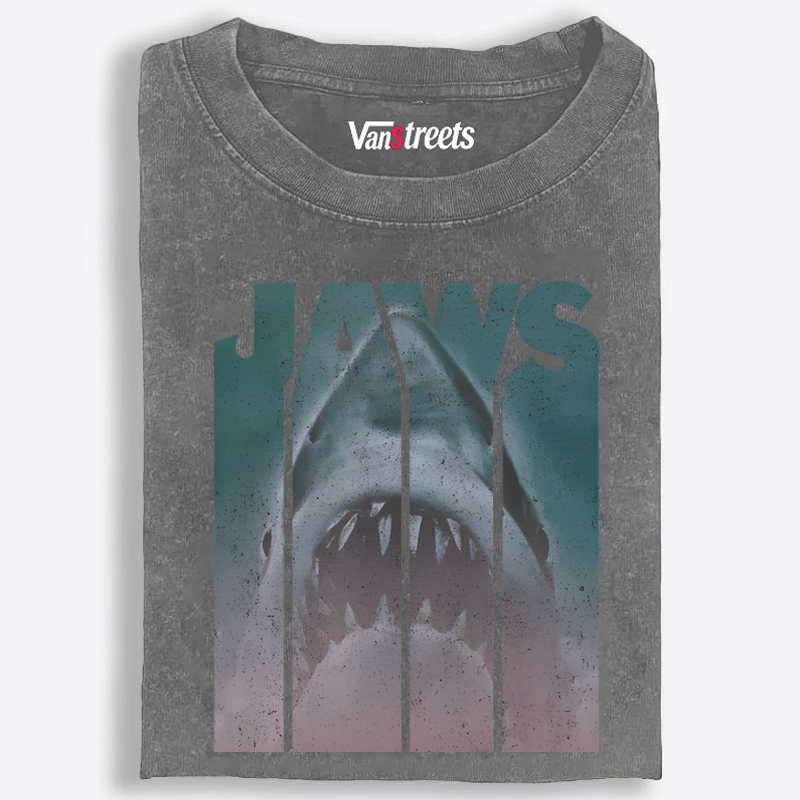 JAWS Retro Washed T-Shirt | 100% Cotton | Streetwear Essential