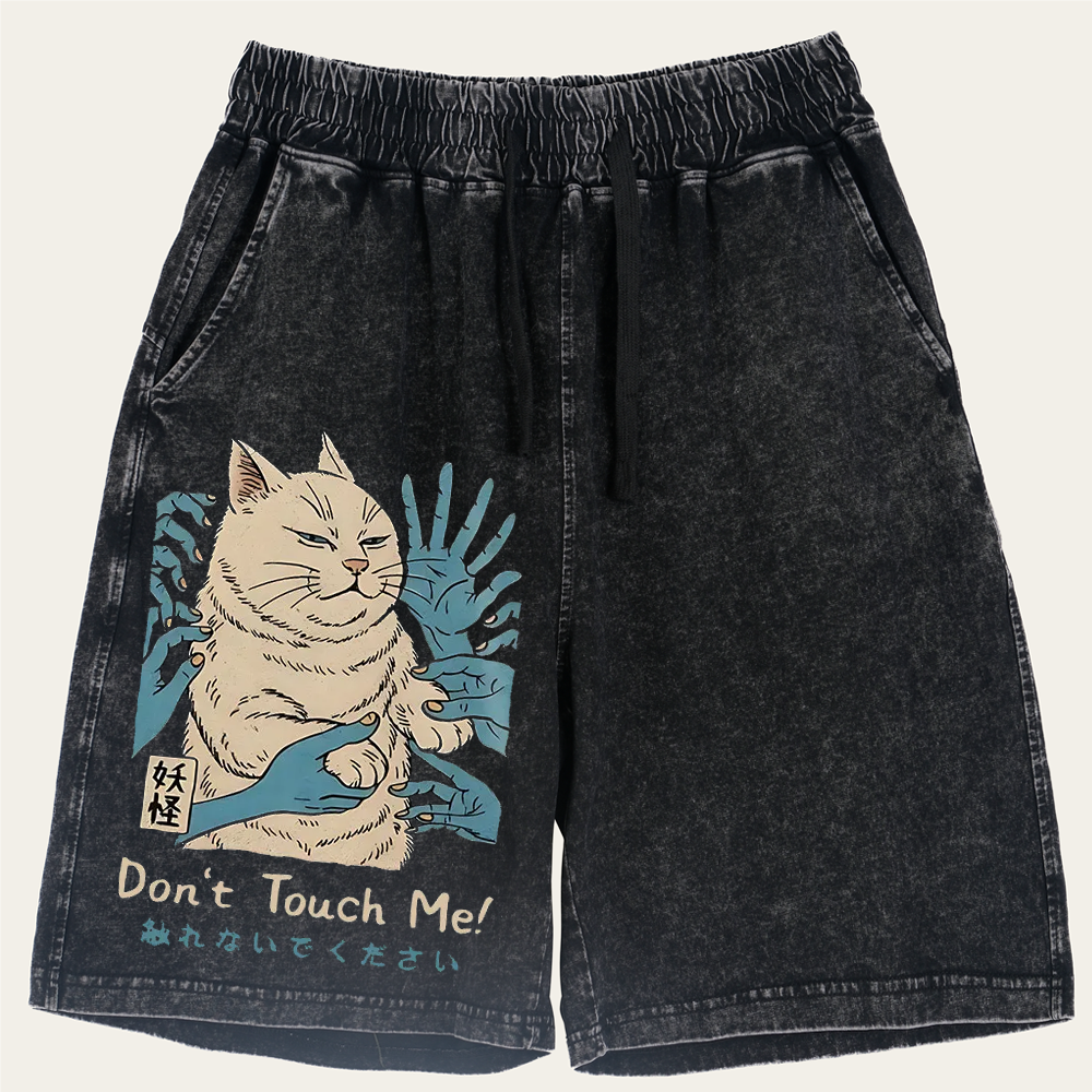 Personal Space Please - Grumpy Cat Retro Washed Shorts