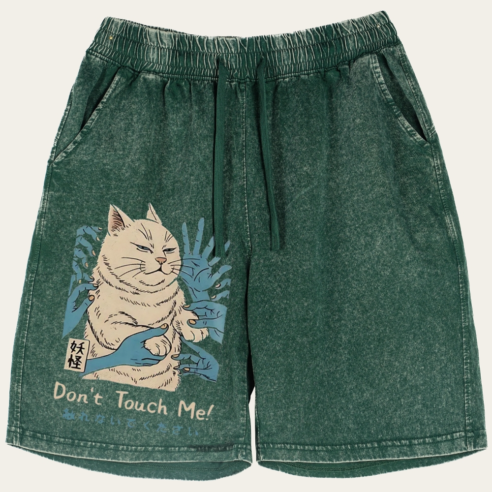 Personal Space Please - Grumpy Cat Retro Washed Shorts