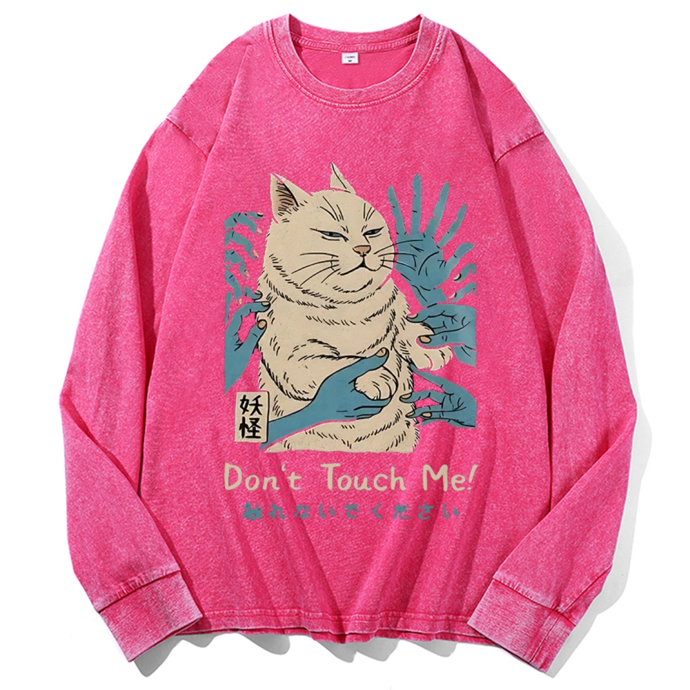 Personal Space Please - Grumpy Cat Retro Washed Long Sleeve T-Shirt