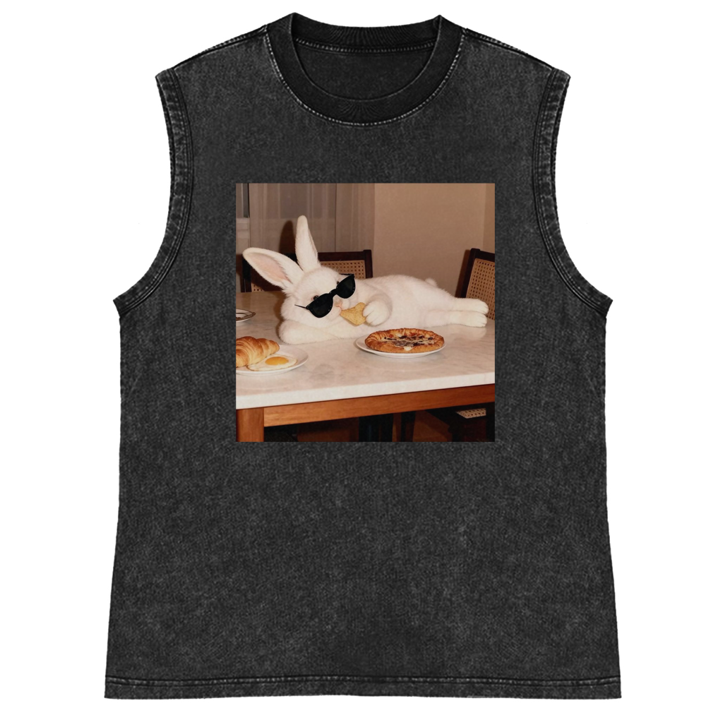 Bunny Boss · Brunch Mode Retro Washed Tank Top
