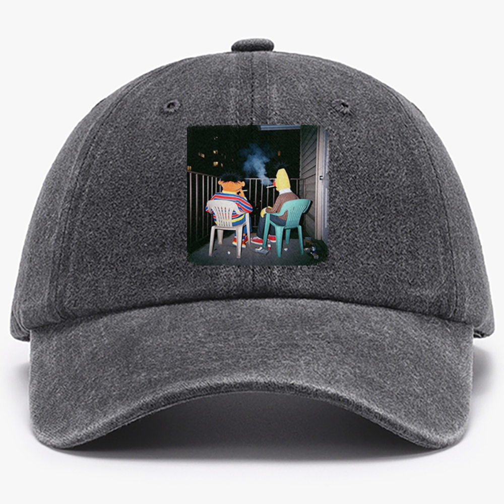 Balcony Night Bros Retro Washed Baseball Cap