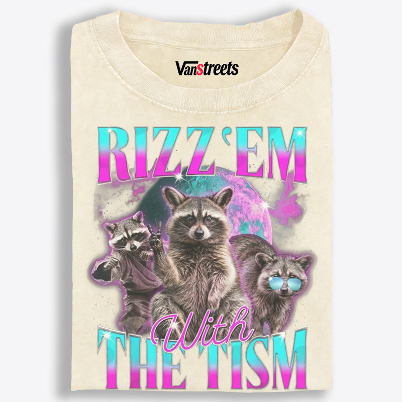 RIZZ ’EM WITH THE TISM Retro Washed T-Shirt | 100% Cotton | Streetwear Essential