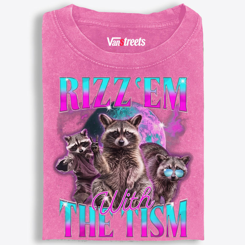 RIZZ ’EM WITH THE TISM Retro Washed T-Shirt | 100% Cotton | Streetwear Essential