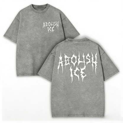ABOLISH ICE Heavy Metal Vintage T-Shirt