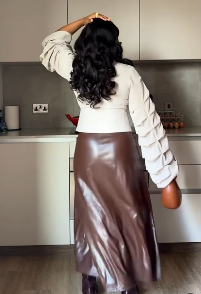 Ivory Ruffle Sleeve Blouse & Corset Top