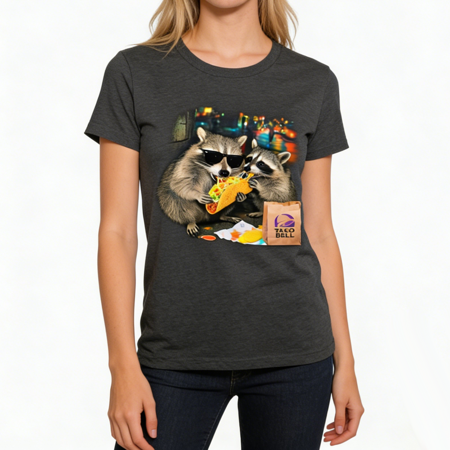 Raccoon Eating Taco T-Shirt