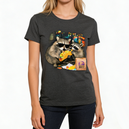 Raccoon Eating Taco T-Shirt