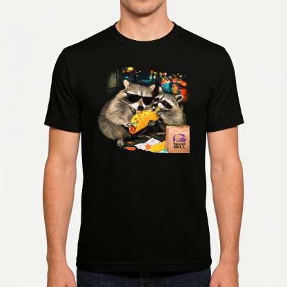 Raccoon Eating Taco T-Shirt