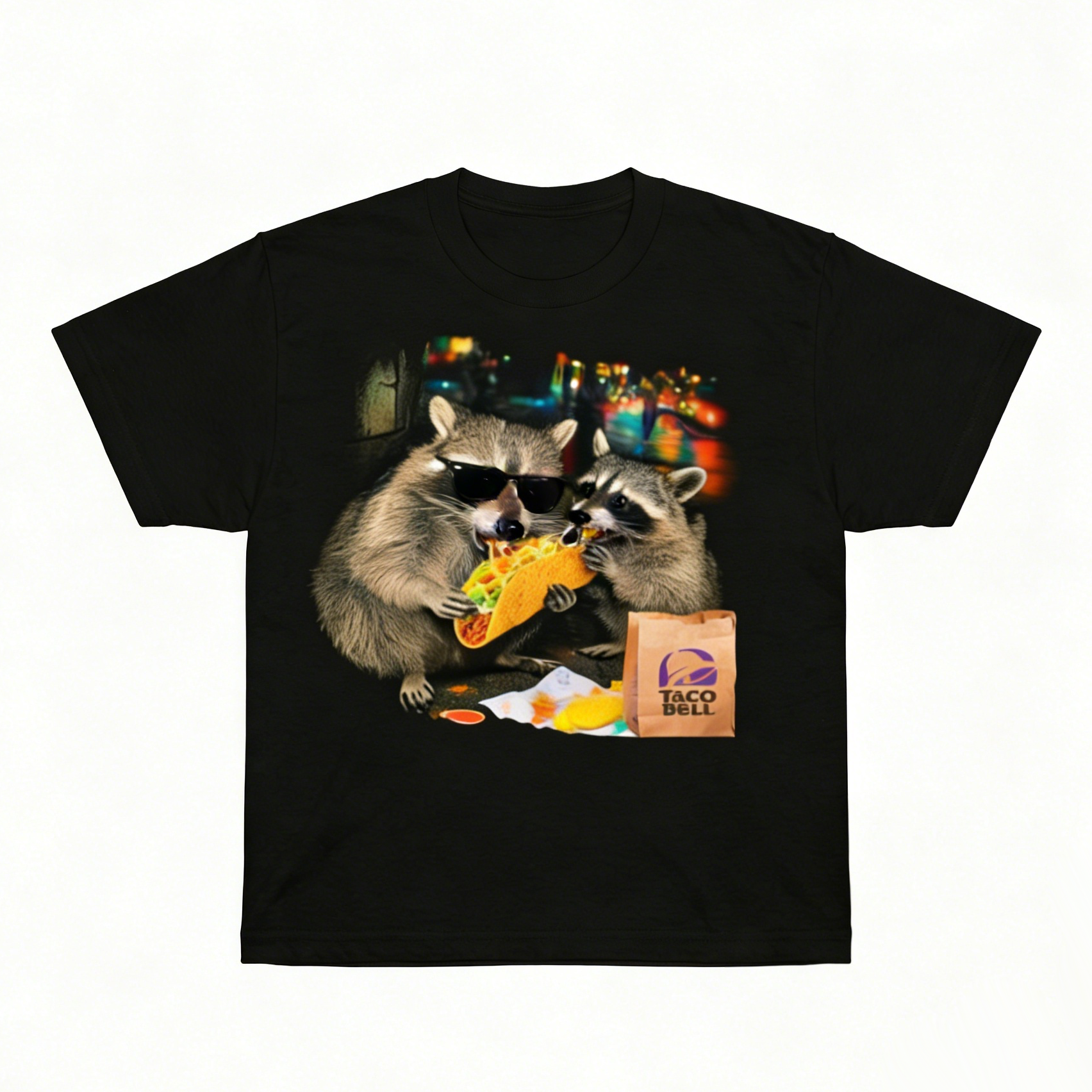 Raccoon Eating Taco T-Shirt