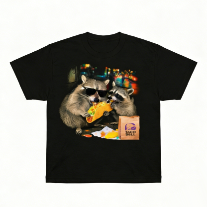 Raccoon Eating Taco T-Shirt
