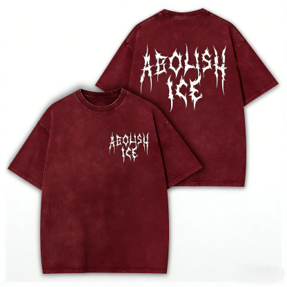 ABOLISH ICE Heavy Metal Vintage T-Shirt