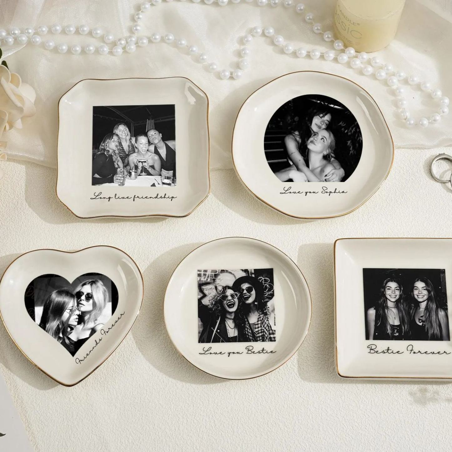 Personalized Photo Trinket Dish