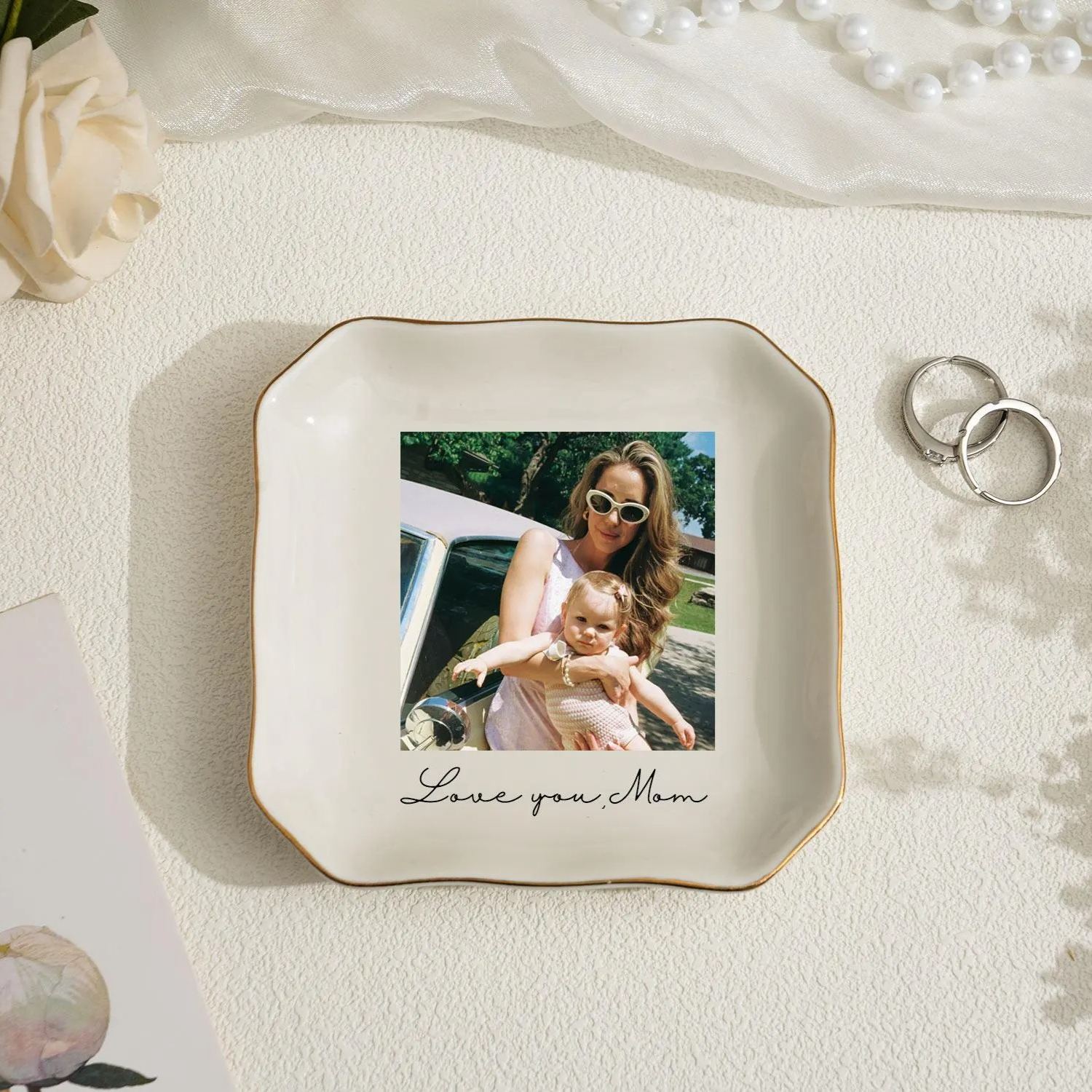 Personalized Photo Trinket Dish