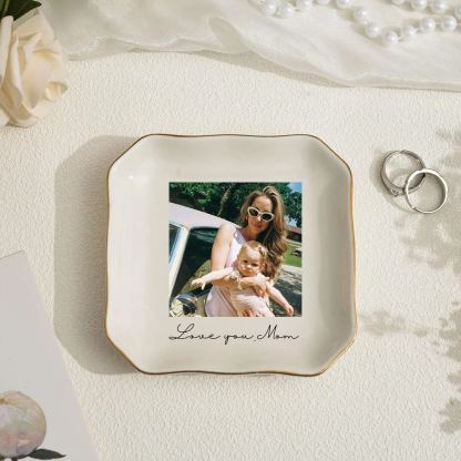 Personalized Photo Trinket Dish