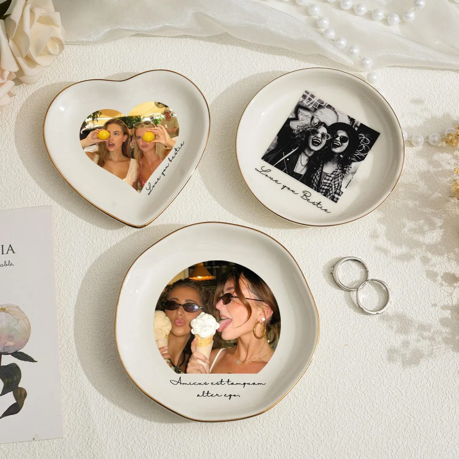 Personalized Photo Trinket Dish