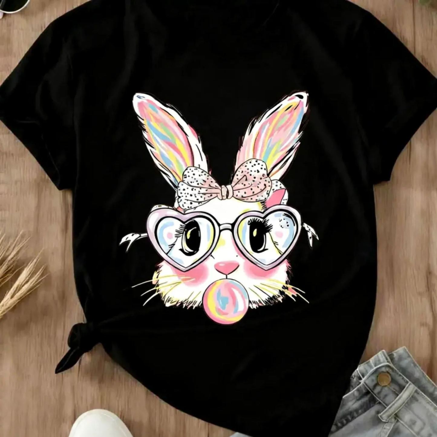Bubblegum Bunny Funny Easter T-Shirt