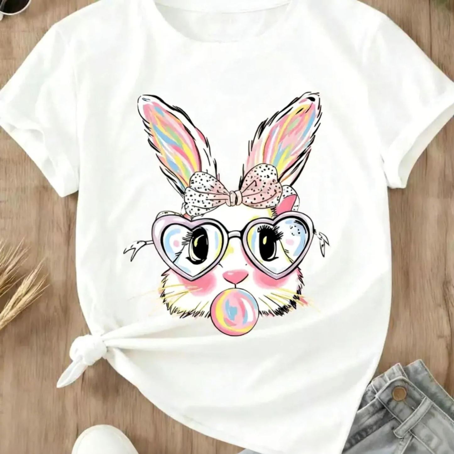 Bubblegum Bunny Funny Easter T-Shirt