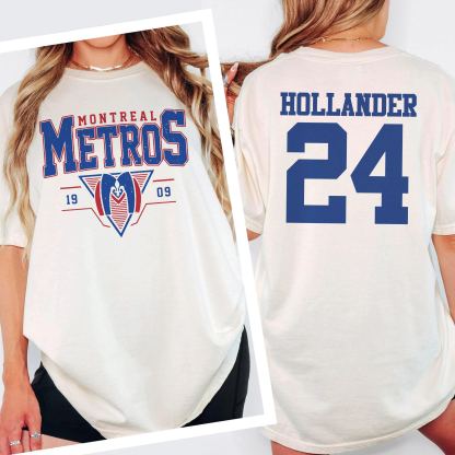 Heated Rivalry Jersey Shane Hollander 24-Montreal Metros Tee