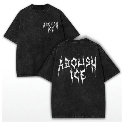 ABOLISH ICE Heavy Metal Vintage T-Shirt