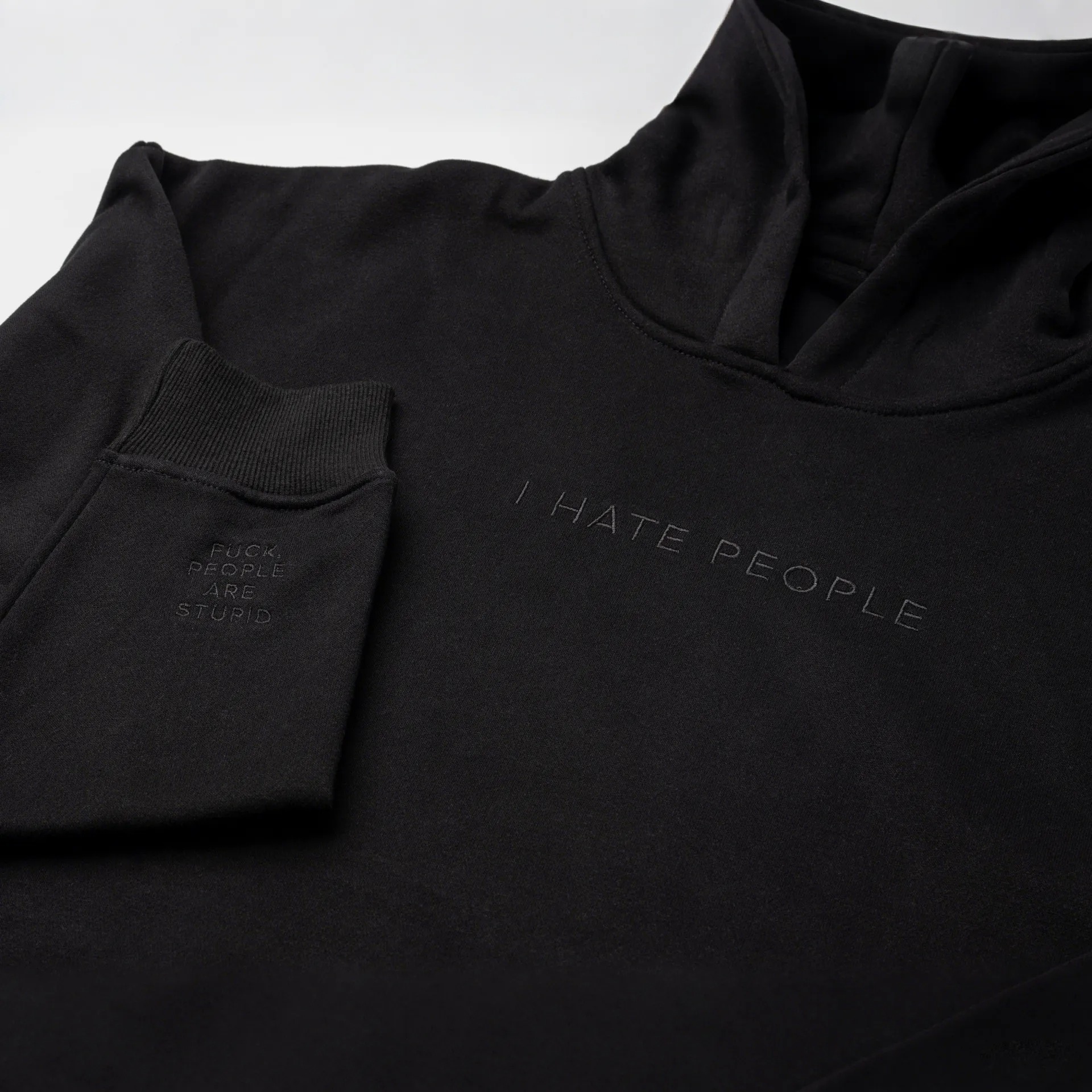 I Hate People Embroidered Sweatshirt