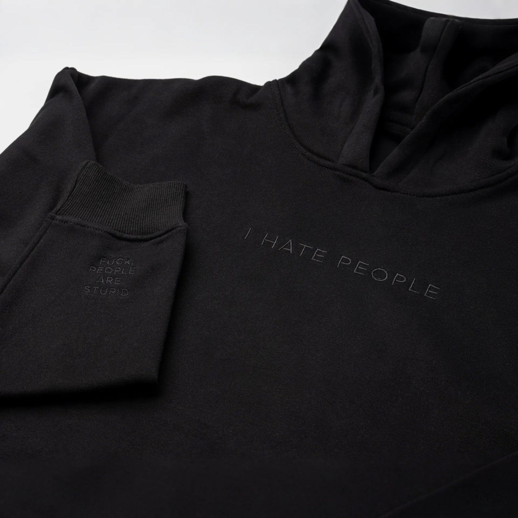 I Hate People Embroidered Sweatshirt