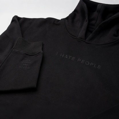 I Hate People Embroidered Sweatshirt