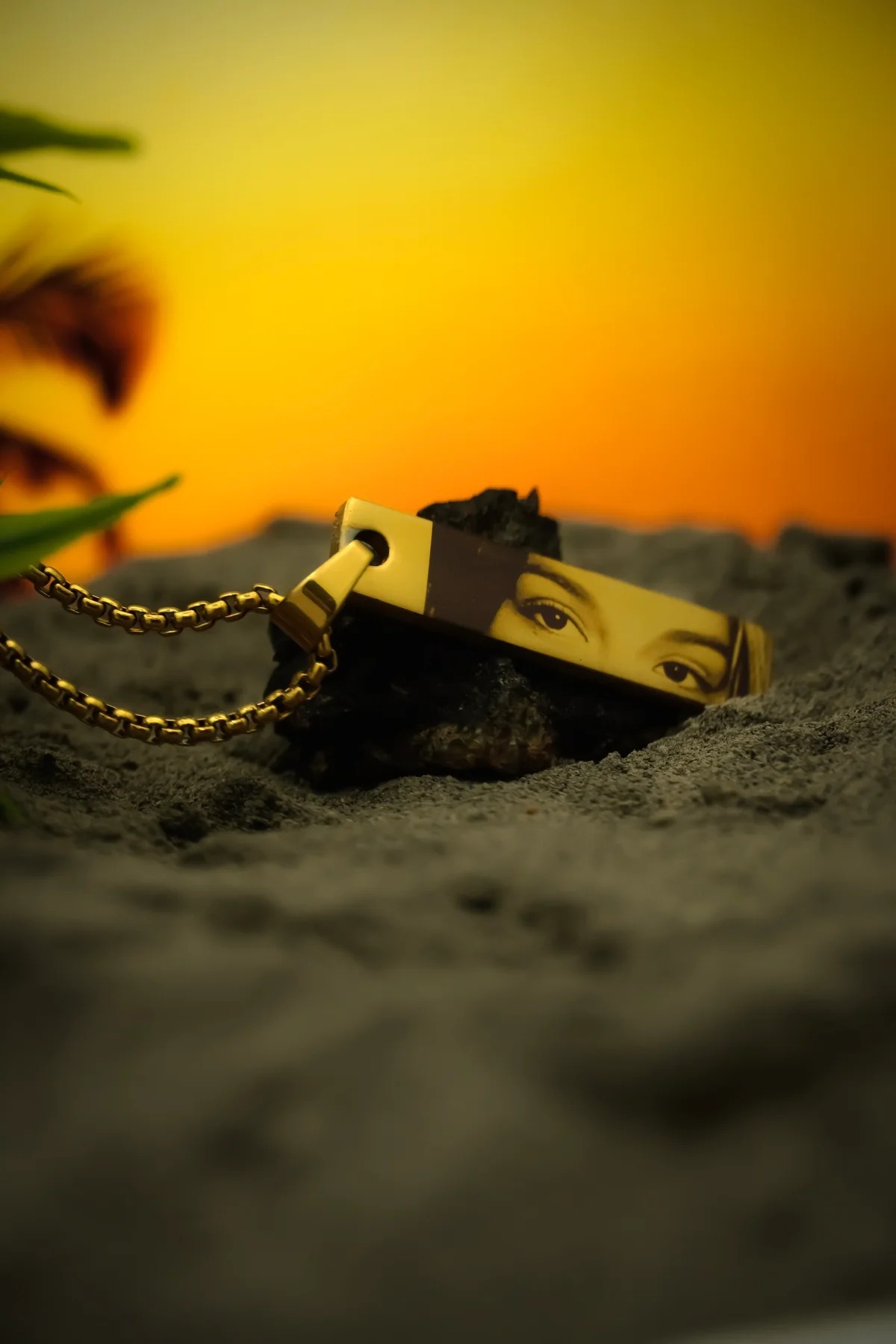 Personalized Photo Necklace With Message/Song