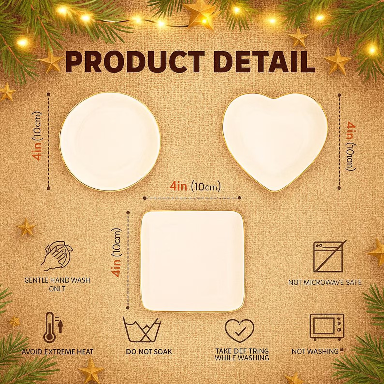 Custom Toile De Jouy Pet Ring Dish