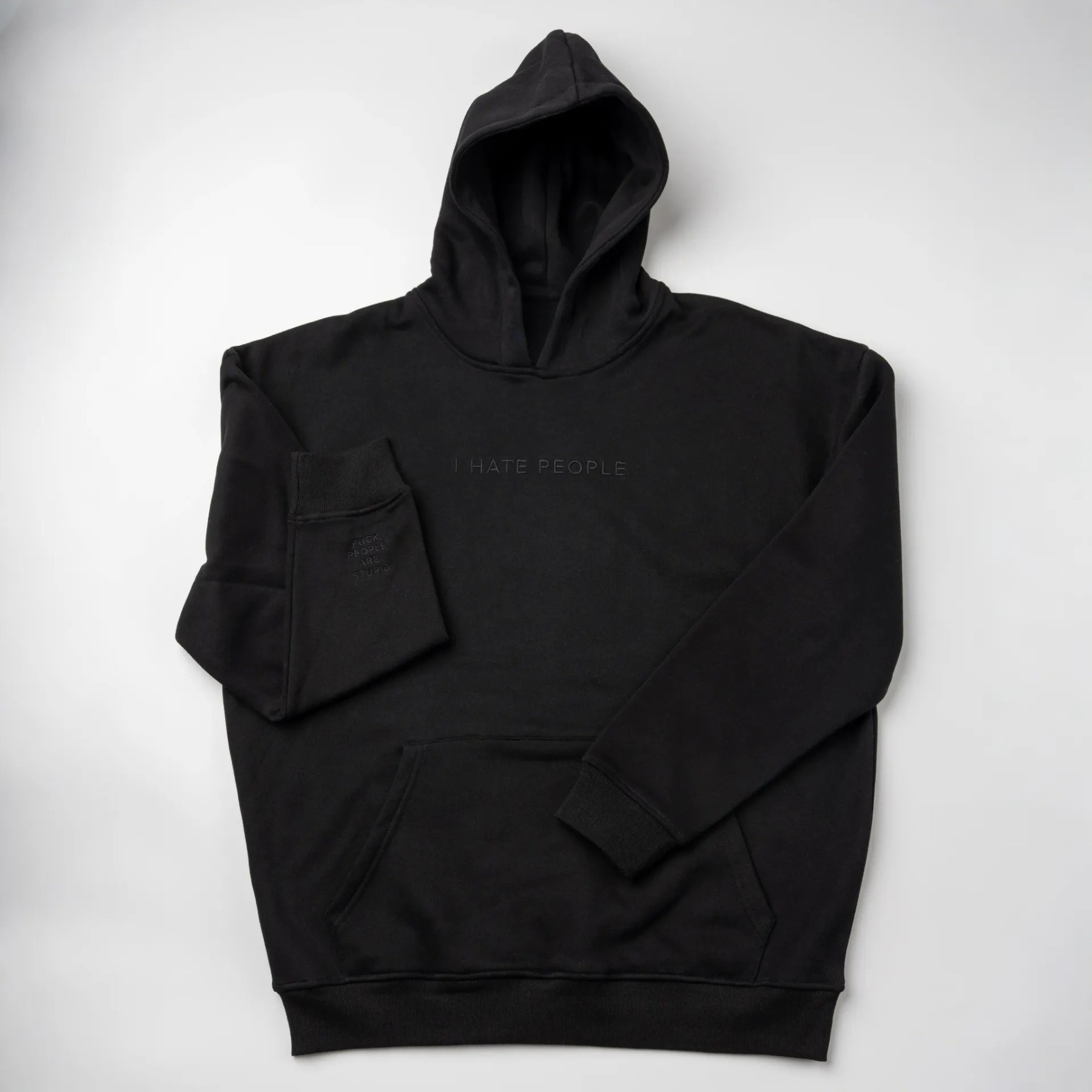 I Hate People Embroidered Sweatshirt