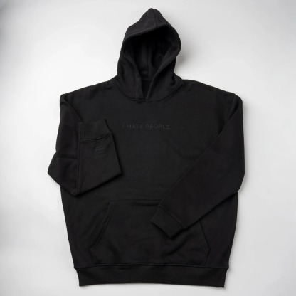 I Hate People Embroidered Sweatshirt